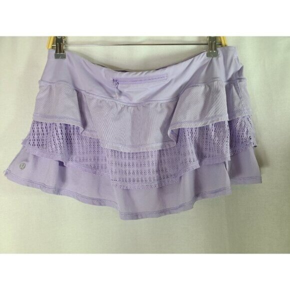 Lululemon Run- Nothing to Hide Mini Skirt-Lilac Size 10- RARE - Picture 6 of 8